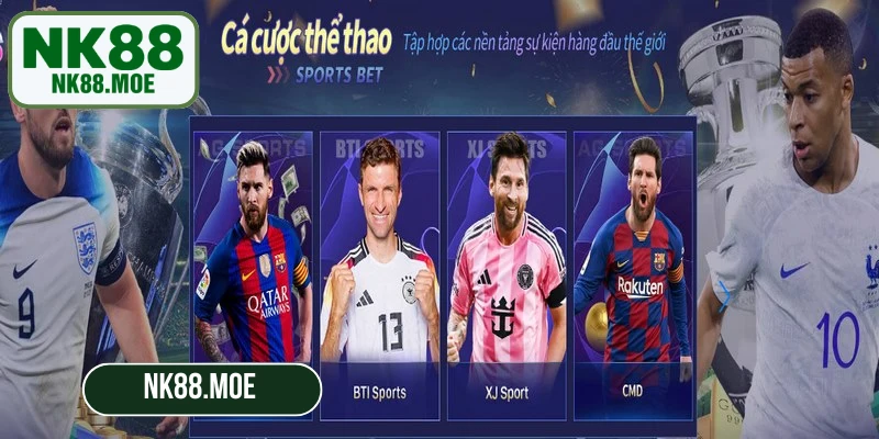 Thể thao NK88 là nơi lý tưởng của những bet thủ mê cá cược trực tuyến